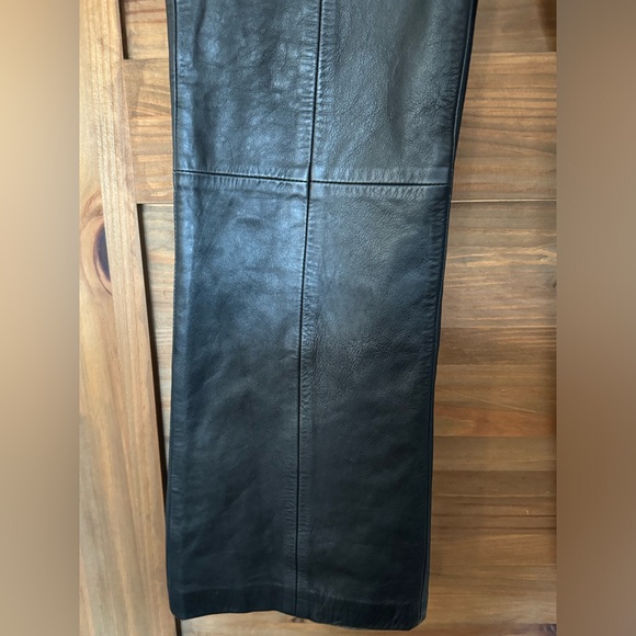 BOD & CHRISTENSEN BLACK 100% LEATHER MOTO PANTS - 8 - Picture 3 of 9